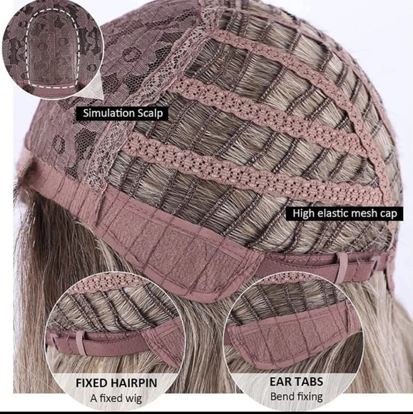 Brown to blonde Ombre long wig - Picture 6 of 6